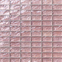 Onde 23x48 Rosa Antico R | Glass mosaics | Mosaico+