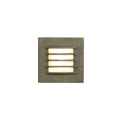 Low Voltage Recessed Step Light, Bead Blasted Bronze Weathered | Outdoor wall lights | Original BTC
