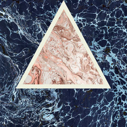 Araldica | Triangoli Blu | Ceramic panels | FLORIM