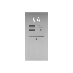 Designer | Edelstahl Briefkasten Designer mit Hausnummer, hinterbeleuchtet - INDIVIDUELL Einputz- bzw. Unterputzvariante 100mm | Mailboxes | Briefkasten Manufaktur