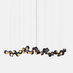 Welles Steel Long Chandelier 26 | Suspended lights | Gabriel Scott
