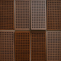 Fila Panel Walnut With 2cm Perforation | Wood panels | Mikodam