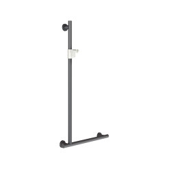 MEDCARE 90° angled grab rail with hand shower holder | Bathroom accessories | KWC Professional