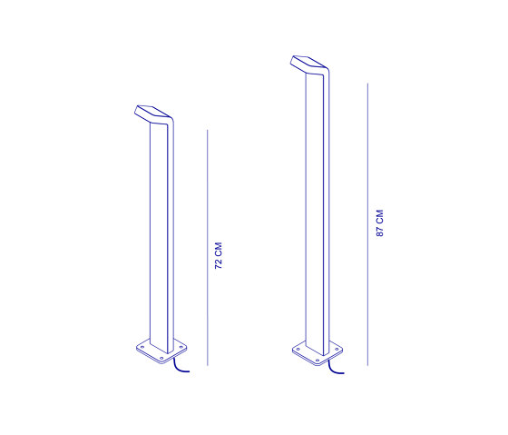 Blade 75 Black 24V | Outdoor floor-mounted lights | Dexter